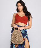 Beachy Days Woven Straw Tote