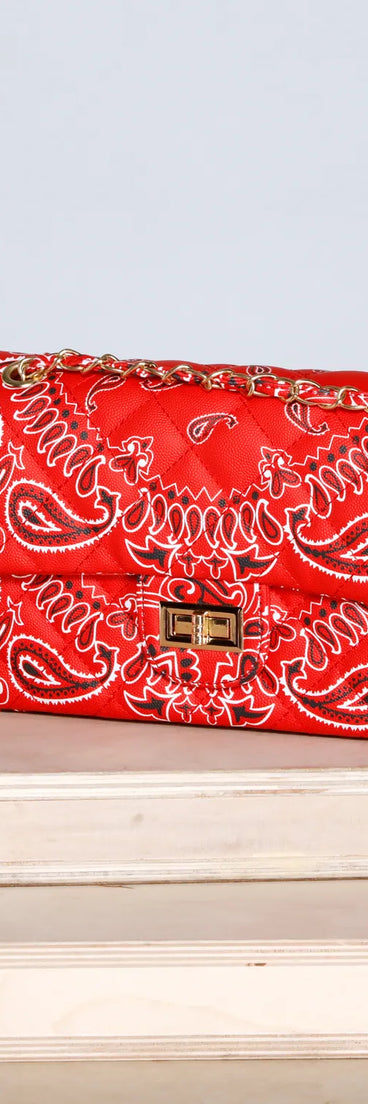 Keep It Casual Bandana Print Crossbody