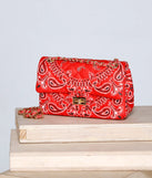 Keep It Casual Bandana Print Crossbody