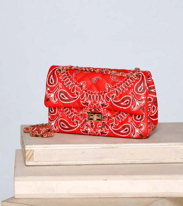 Keep It Casual Bandana Print Crossbody