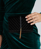 Bring The Luxe Look Velvet Crossbody Purse