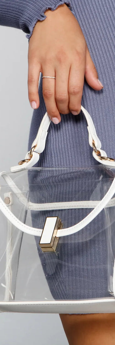 Clear Must-Have Top Handle Bag