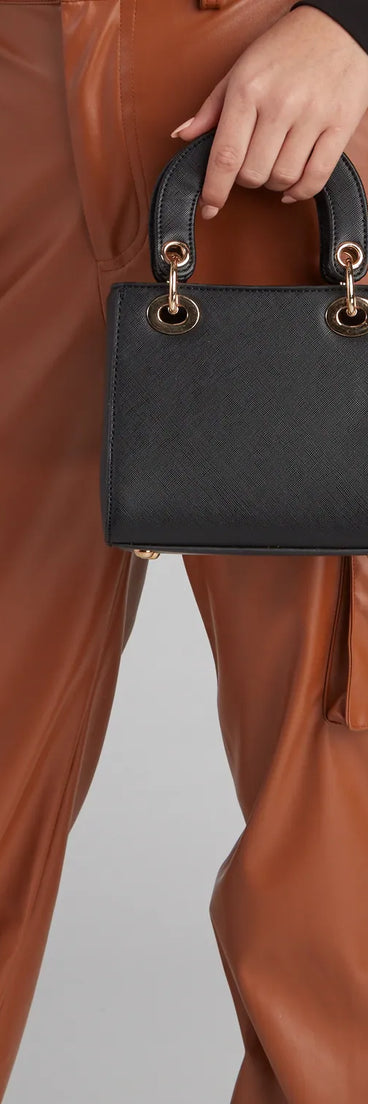 Work It Saffiano Mini Satchel Bag