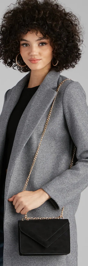 Classic Style Envelope Crossbody Purse