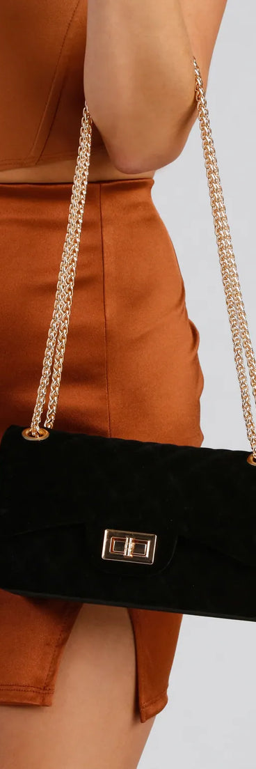 Luxe Vibes Velvet Crossbody Purse