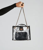 Chic Trendsetter Clear Handbag