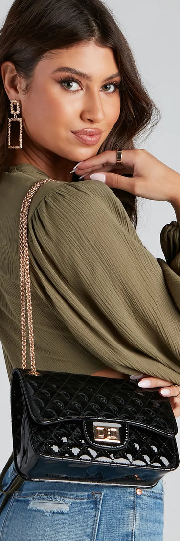 Quilted Verdict Crossbody Bag