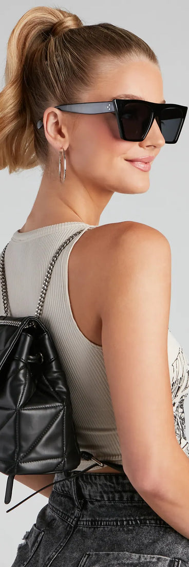 I'm Outie Quilted Mini Backpack