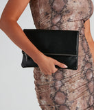 Contemporary Chic Pouch Clutch