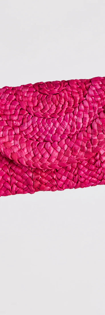 Summer Perfection Straw Clutch