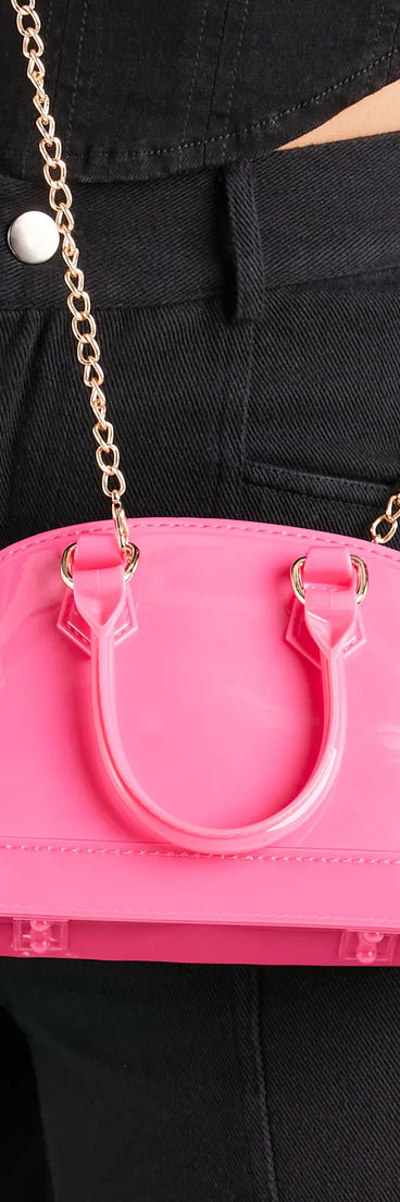 Pretty And Glam Jelly Satchel Bag