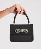 Glam Up Your Look Rhinestone Bow Mini Handbag