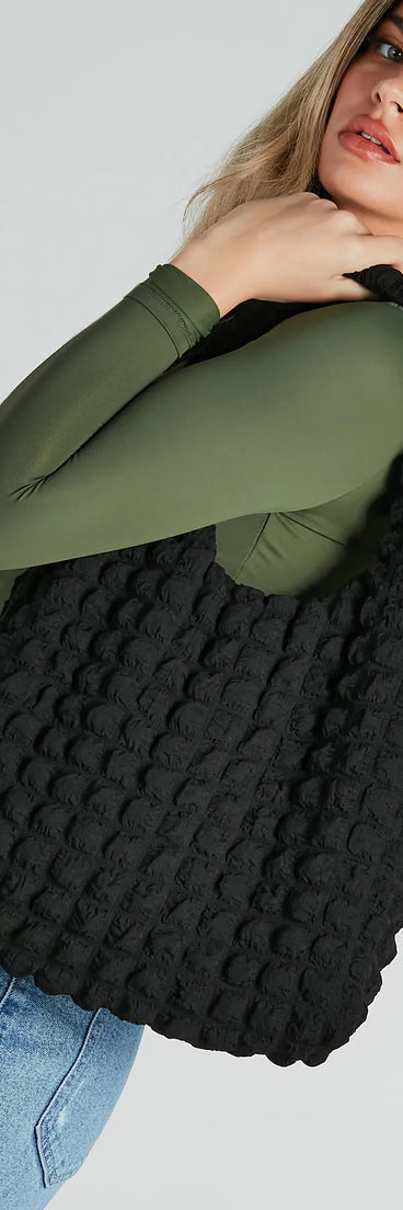 Always Ready Quilted Puffer Tote Bag