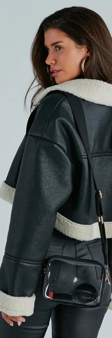 Ready To Go PVC Clear Crossbody Bag