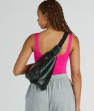 Quintessential Cutie Faux Leather Zipper Sling Bag