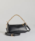 Sleek Sophistication Faux Leather Crossbody Purse