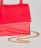 Get ready for any event with the Trendy Moment Faux Patent Leather Top Handle Mini Purse in red, an essential start to creating a versatile outfit for women for parties, cocktail hours, or Valentine's Day events.