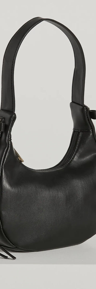 Fashion Force Bow Faux Leather Shoulder Bag