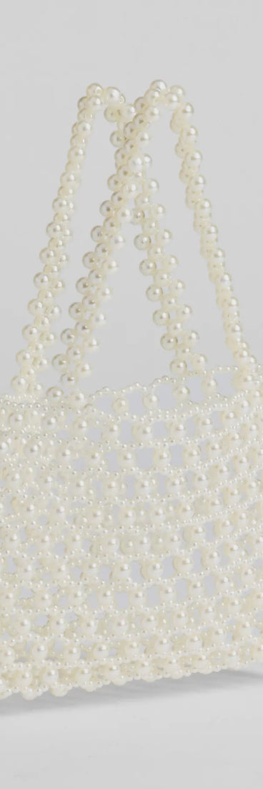 Sweetly Elite Faux Pearl Handbag