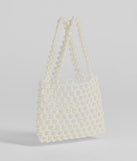 Sweetly Elite Faux Pearl Handbag