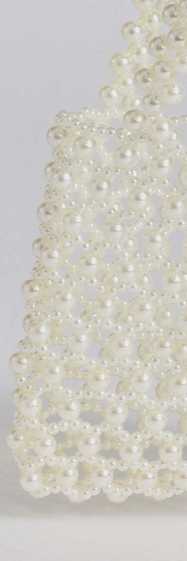 Sweetly Elite Faux Pearl Handbag