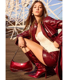 Get inspired with the Elevated Glam Buckle Shoulder Bag, a feed-worthy burgundy piece that’s part of Windsor's updated and curated women’s clothing edit packed with must-have fall outfit ideas.