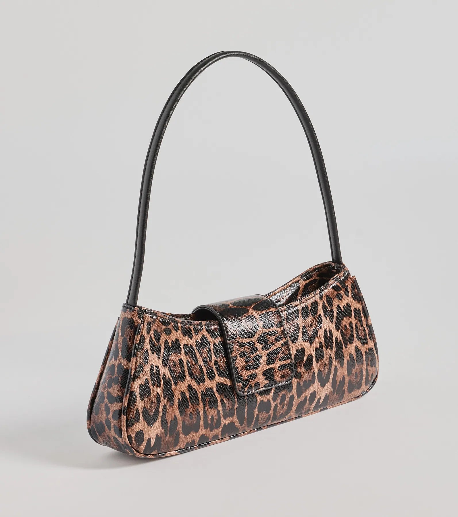 Wild Cutie Leopard Faux Leather Shoulder Bag | Windsor