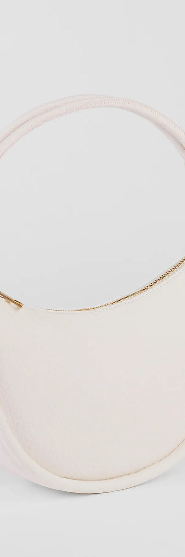 Effortless Chic Faux Leather Shoulder Bag