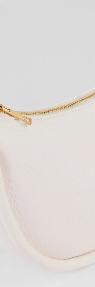 Effortless Chic Faux Leather Shoulder Bag