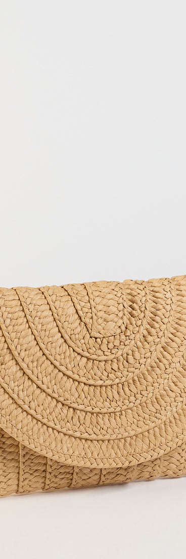 Palm Beach Straw Clutch