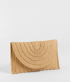 Palm Beach Straw Clutch