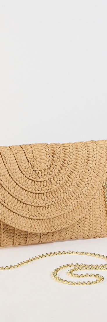 Palm Beach Straw Clutch