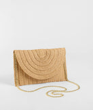 Palm Beach Straw Clutch