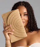 Palm Beach Straw Clutch