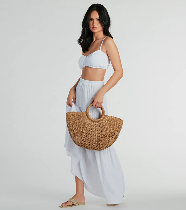 Stylish Destination Straw Tote Bag | Windsor