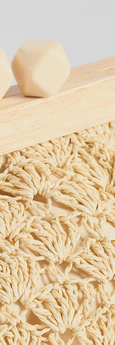 Vacay Mode Straw Clutch