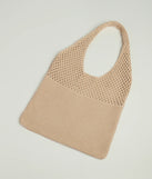 Effortless Weekend Vibes Crochet Knit Tote Bag