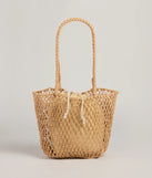 Casual Trendsetter Open Weave Tote Bag