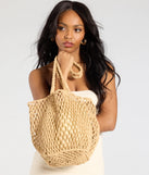 Casual Trendsetter Open Weave Tote Bag