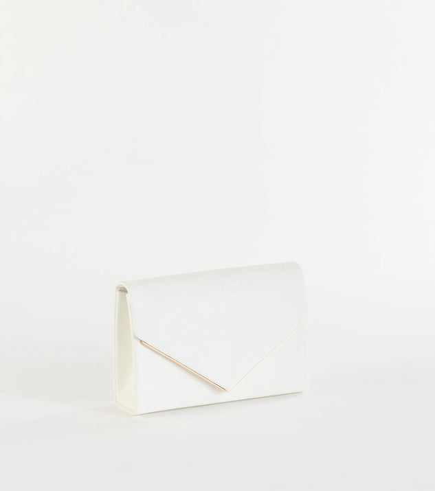 Class Act Faux Leather Envelope Crossbody Bag