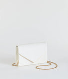 Class Act Faux Leather Envelope Crossbody Bag