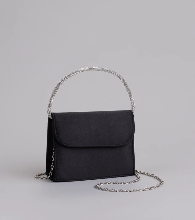 Stylish Endeavor Rhinestone Top Handle Handbag
