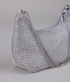 Glamour Girlie Rhinestone Mesh Shoulder Bag