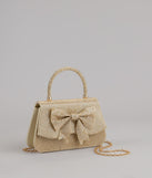 Sparkly Drama Rhinestone Bow Bag