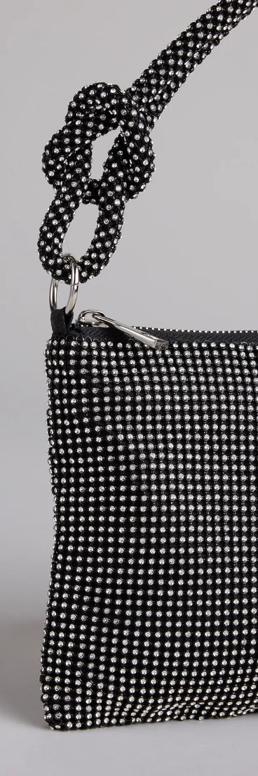 Glow Up Tonight Rhinestone Shoulder Bag