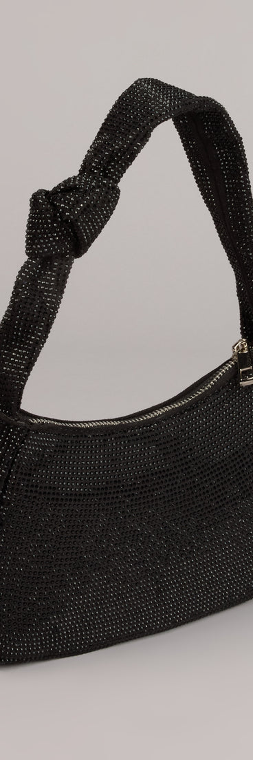 Glow Factor Rhinestone Shoulder Bag