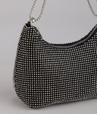 Glamour Girlie Rhinestone Mesh Shoulder Bag
