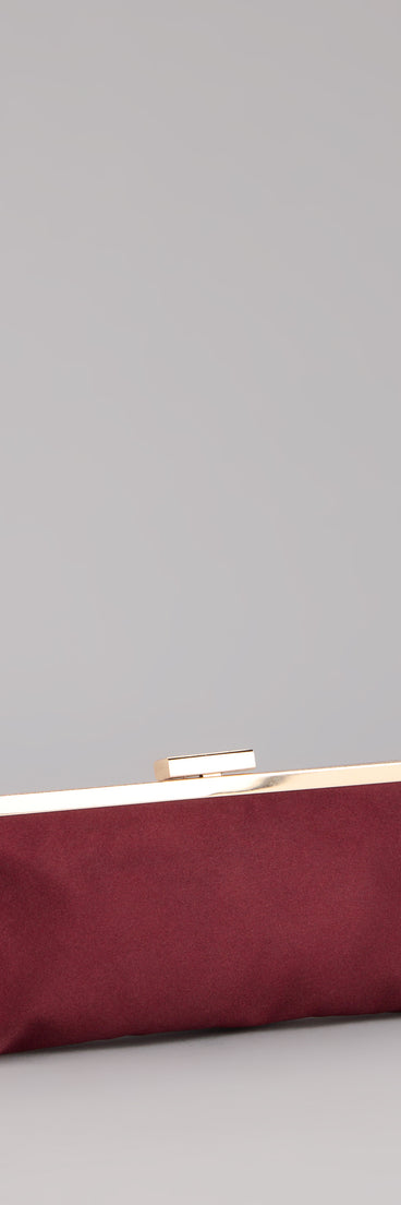 Soirée Ready Satin Clutch