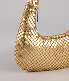 Shimmer Scene Mesh Shoulder Bag