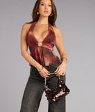Shimmer Hour Sequin Shoulder Bag